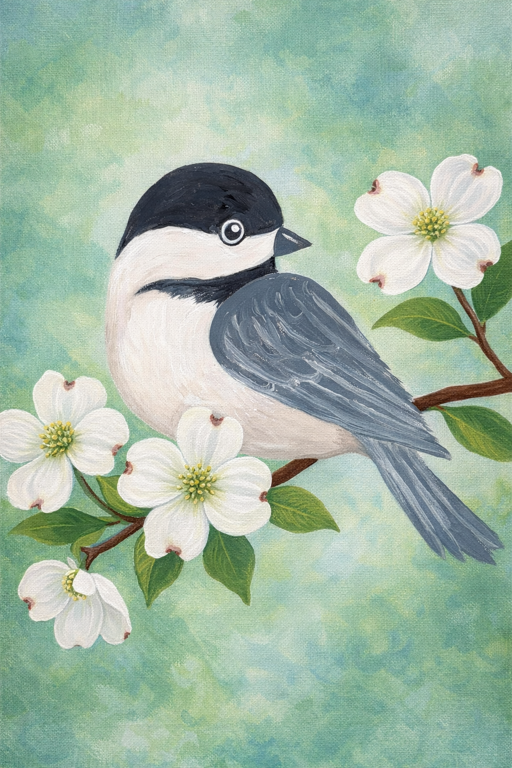 Spring Chickadee Paint Party